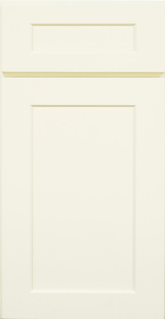 painted cabinet with full overlay doors and drawers